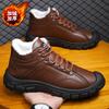 Snow boots new winter velvet warm Martin boots men's boots soft sole soft surface high top men's shoes cotton shoes