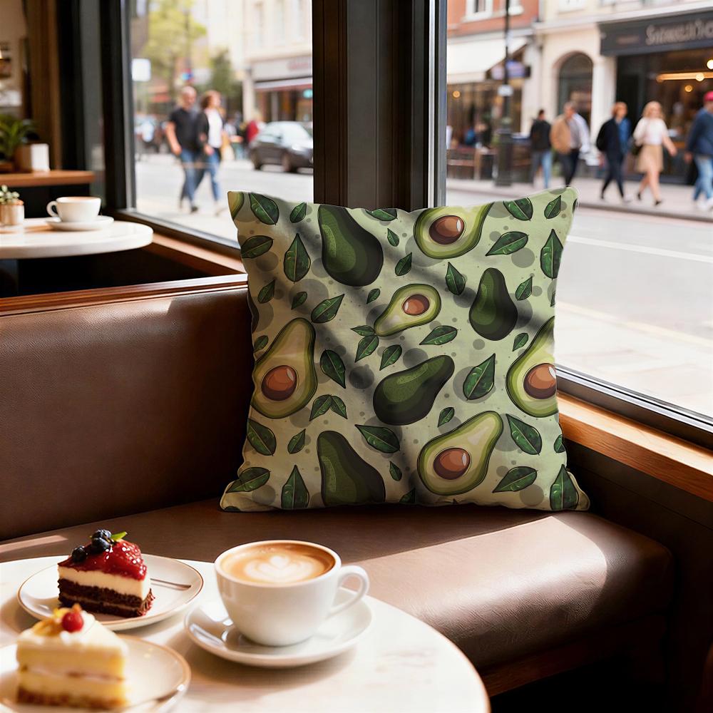 print pattern Avocado print Cushion Cover Decorative Cushion Cushions Covers Cover Sofa 50x50 Pillow 4 Piece 45x45 40x40