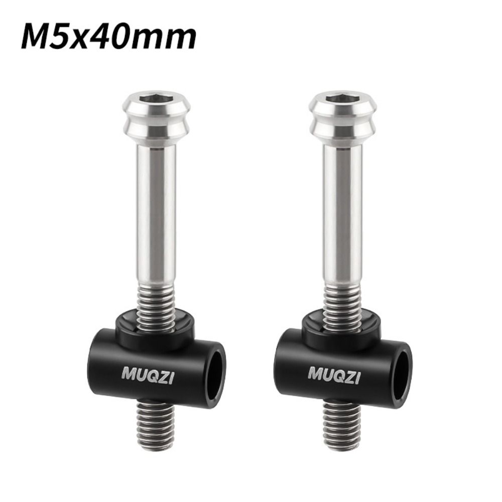 

2Pcs TC4 Titanium Alloy Bike Seat Post Bolts M5*30/40MM Installed Easily Bicycle Saddle Fixed Bolts Colorful Universal