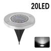 8LED Solarenergie Scheibenleuchte Außen Garten Solar Untergrundleuchte Deckleuchte Scheinwerfer Eingebaute Solar LED Lampe Gartendekoration