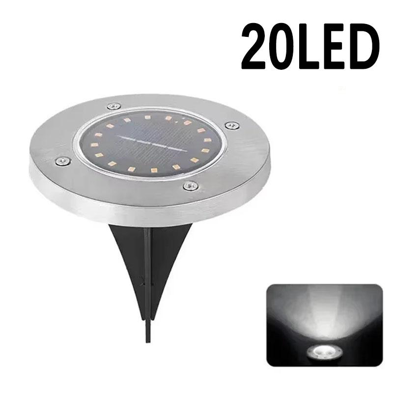 8LED Solarenergie Scheibenleuchte Außen Garten Solar Untergrundleuchte Deckleuchte Scheinwerfer Eingebaute Solar LED Lampe Gartendekoration