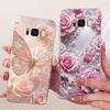 Clear For Samsung Galaxy S8 Plus SM-G955F Cover For Samsung S8+ Case Luxury Crown A-Z Letters 2D Flat Pattern Soft Phone Case