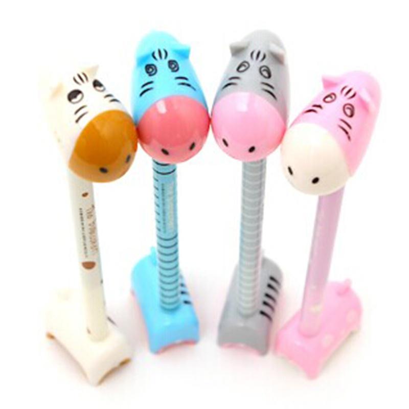 4 Pcs Donkey Ball Pen Novelty Student Toys School Office Cartoon Stationery Plastic