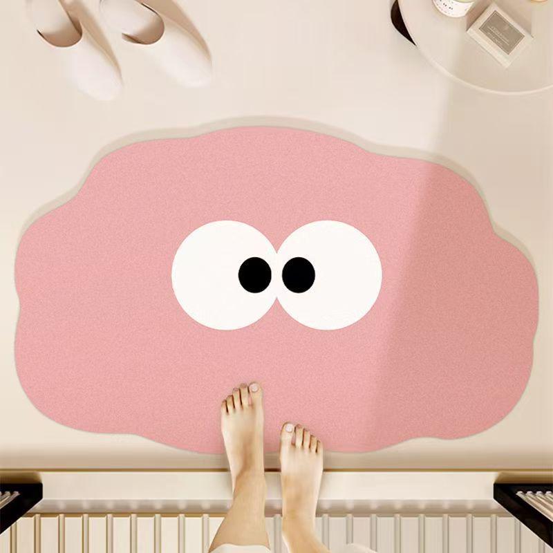 Cartoon Diatom Mud Non-Slip Quick-Drying Bathroom Mat