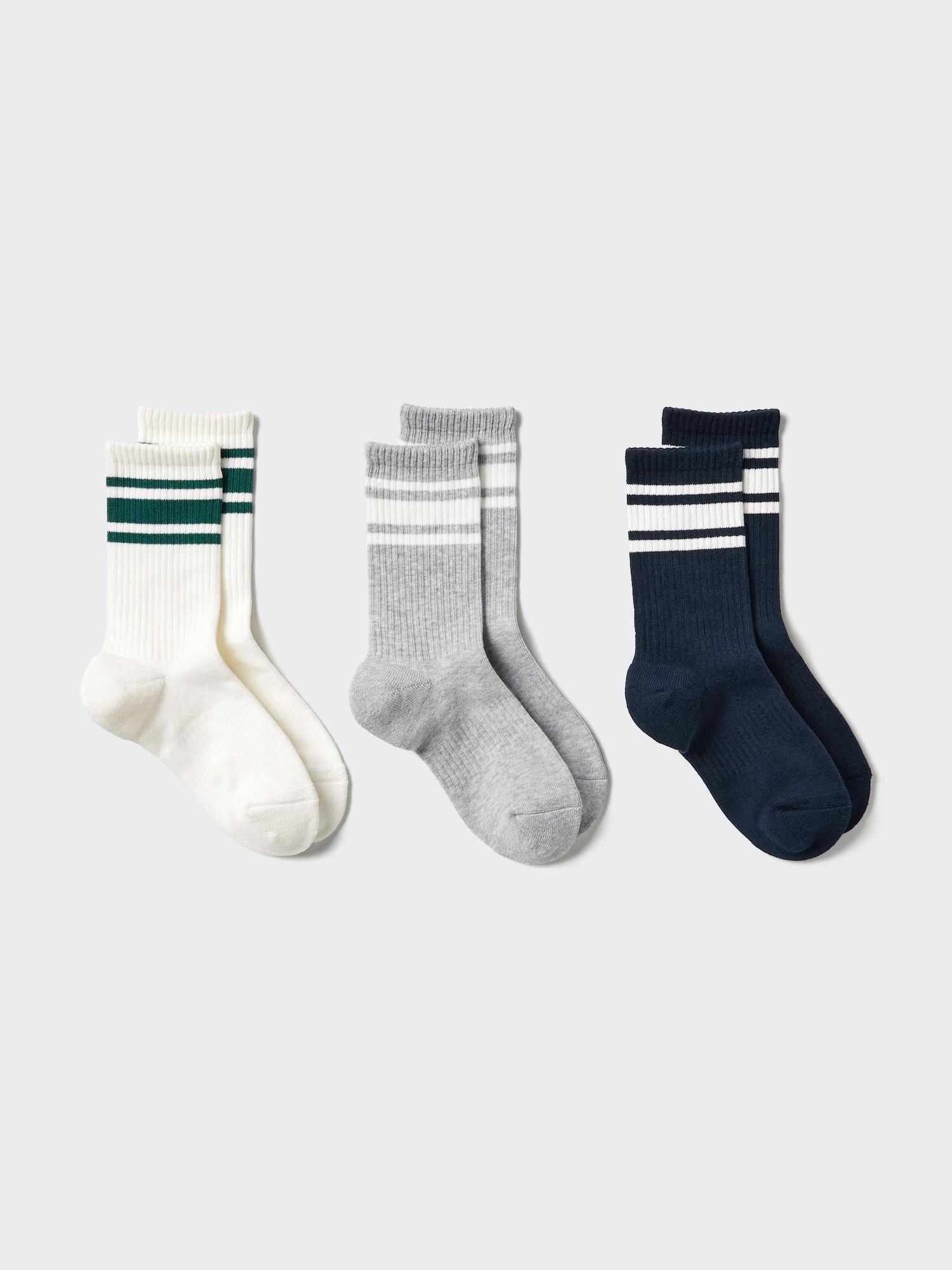 

Uniqlo Kids SoCks 3p Line C 01 OFF WHITE/KIDS 22cm