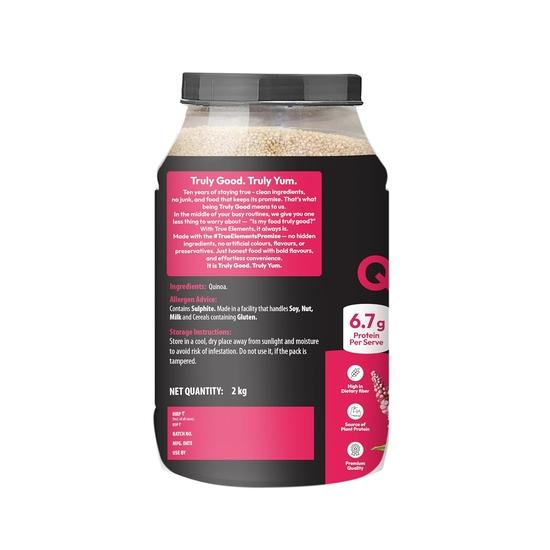 True Elements Quinoa Certifié 2kg – Superaliment Complet pour une Nutrition Équilibrée