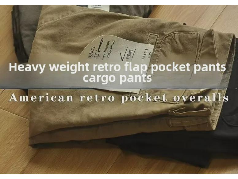 Men's Retro Heavy-Duty Overalls - Dirt & Wear Resistant, Loose Fit, Straight-Leg Casual Pants