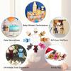 6/12pcs Plush Teddy Bear Keychain Pendant with Ribbon Bow% Love Doll Backpack^ Accessories Valentine's Day Birthday Gift!!!