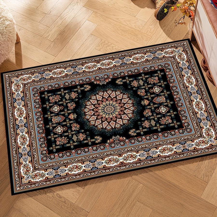 Ковер в ретро европейском стиле, для гостиной, прихожей, нескользящий, легко чистящийся, роскошный декоративный ковер, украшение для дома 40X60CM(1.3X2FT