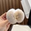 Cozy Fluffy Bunny Fur Hair Claws: Autumn Winter Plush Clips for Bangs & Ponytails.
