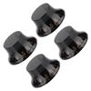4 PCS Speed Tone Volume Control Knobs for EPI LP Electric Guitar (Black+Gold)