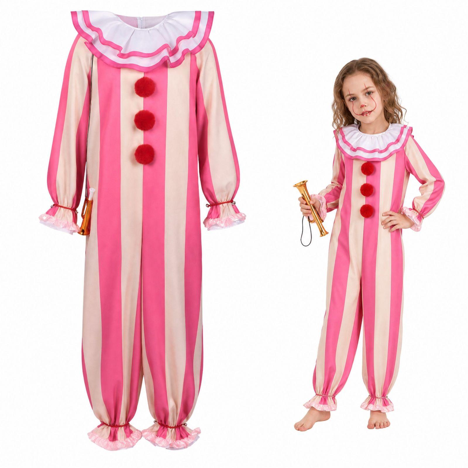 Gruseliges Halloween-Kostüm für Erwachsene für Bühnenauftritte und Partys XL rosa