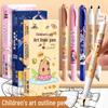 True Color Double-Headed Black Fineliner for Kids: Thick & Thin Tips for Art Outlining
