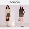 Xiangying Women's Wool Blend High-Waist A-Line Shorts
