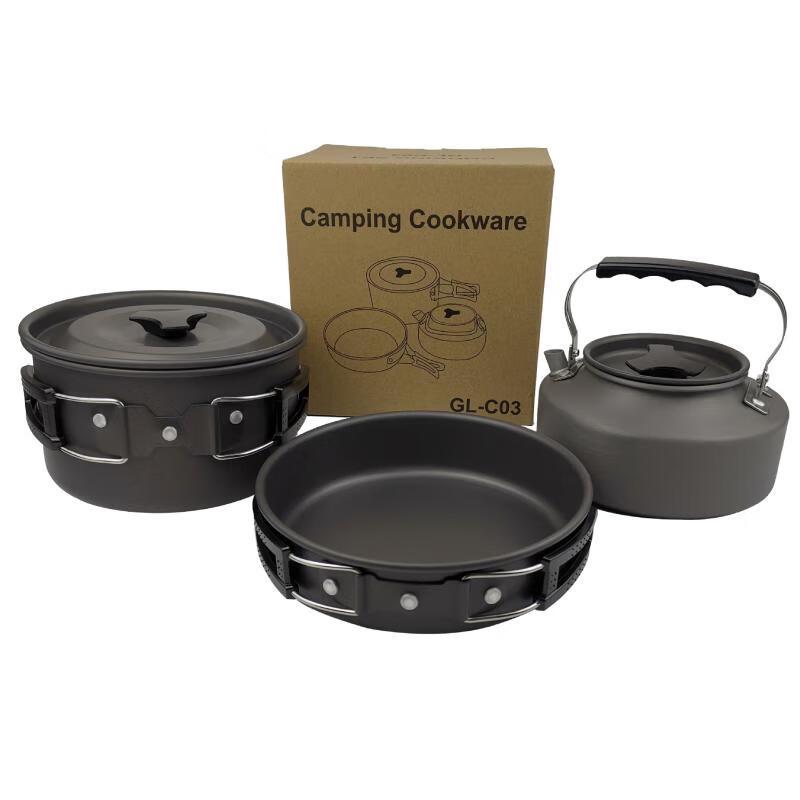 ZISIZ Portable Outdoor Camping Cookware Set