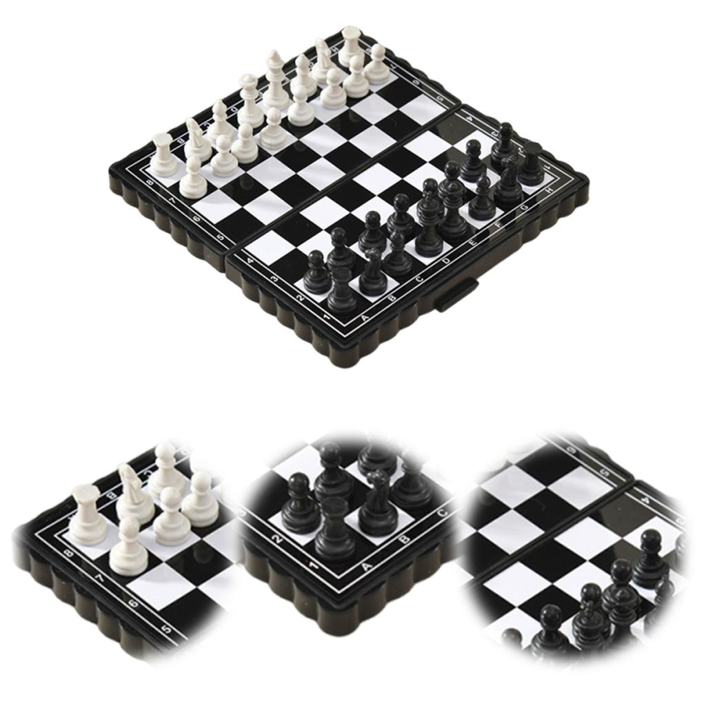 Portable Mini Magnetic Chess Set Reusable Educational Board Game Magnetic Chessboard Set Outdoor Travel Camping Entertainment