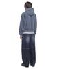 Nomanual Vintage Layer Hooded Zip-Up - Washed Navy
