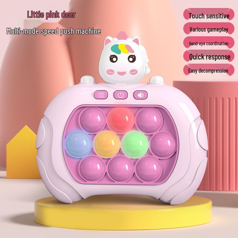 Internet Celebrity Push-Button Rhythm Game: Children's Educational Whack-a-Mole Logic Toy