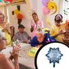 Luftballons Geburtstagsdeko Ornament Verdicken Oberfläche Heimdekorationen Schneeflockenform Bunter Geburtstagsballon 18 Zoll Partyzubehör