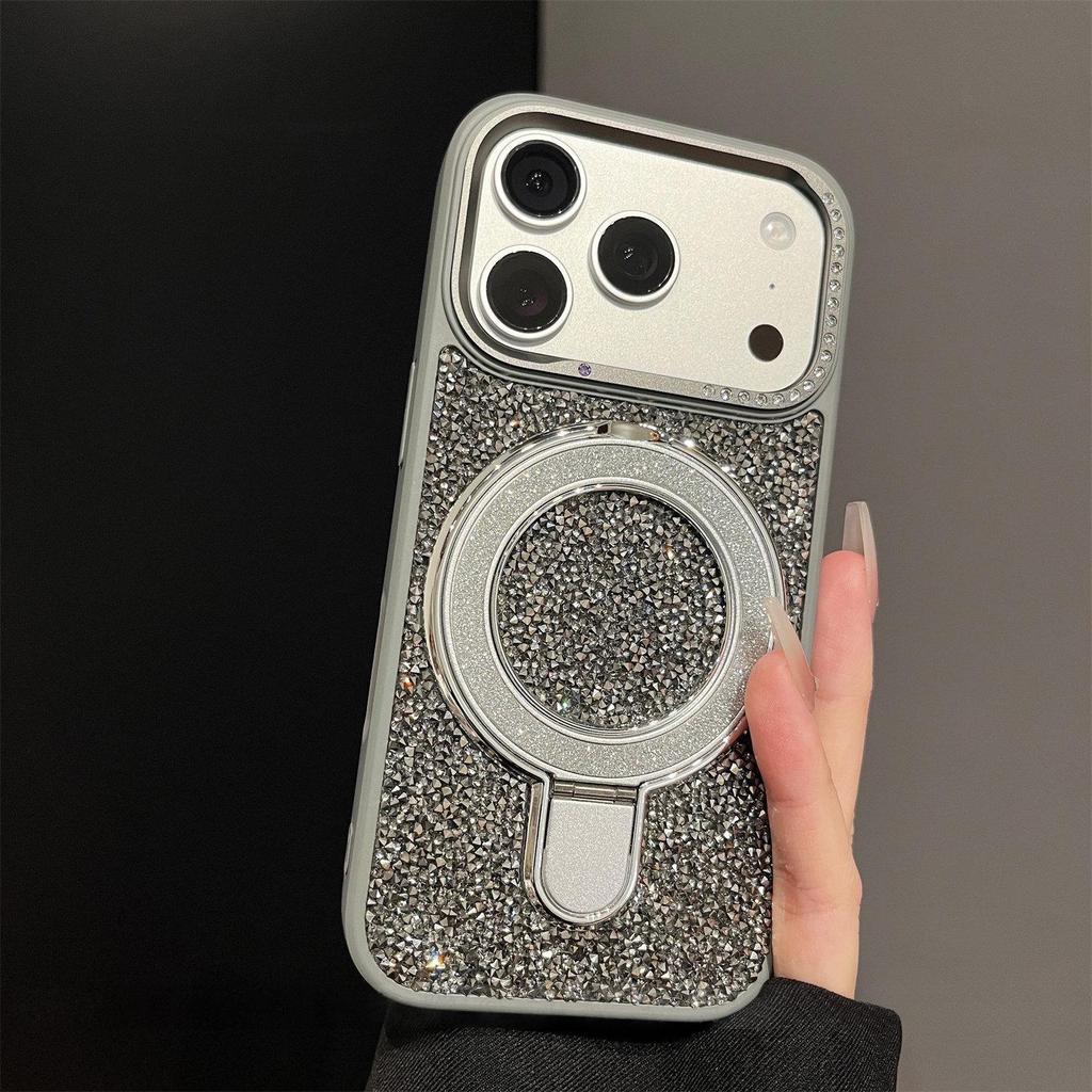 iPhone 17 Pro Max Glitter Case with Magnetic Stand & 16X Drop Protection