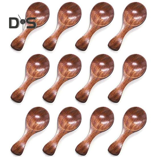 10 ks Ekologická lžička na koření Kompaktní malá lžička na sůl odolná proti pádu