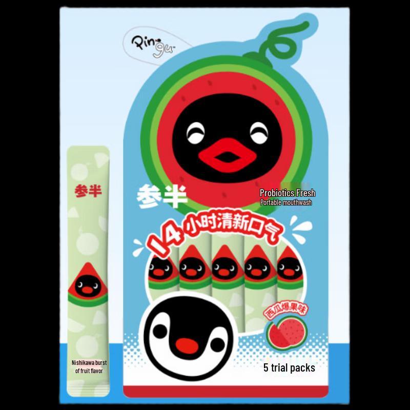 Cenpan Probiotic Portable Watermelon Mouthwash, 5-Pack