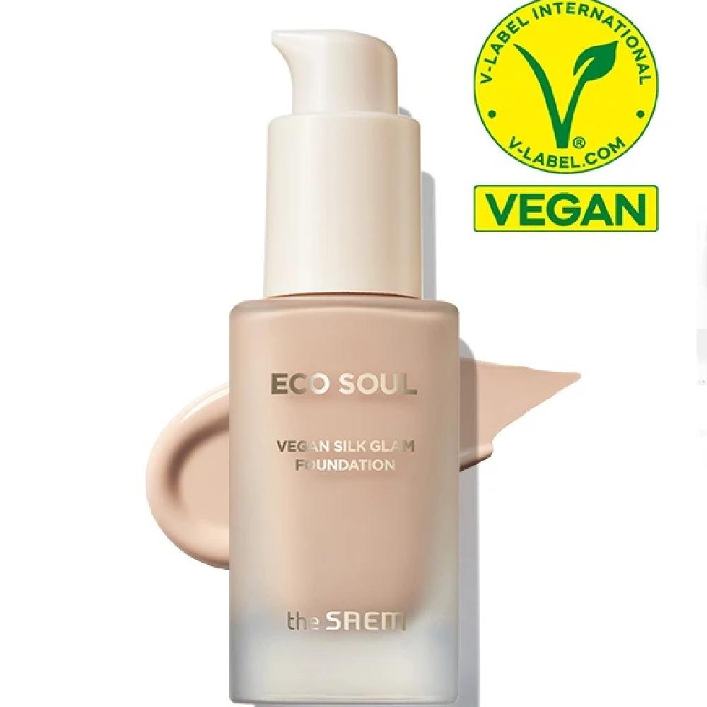 

ECO SOUL Веганская шелковая тональная основа Glam 19 Светло-бежевый 30 мл_США Foundation 19 Pale Beige 30ml
