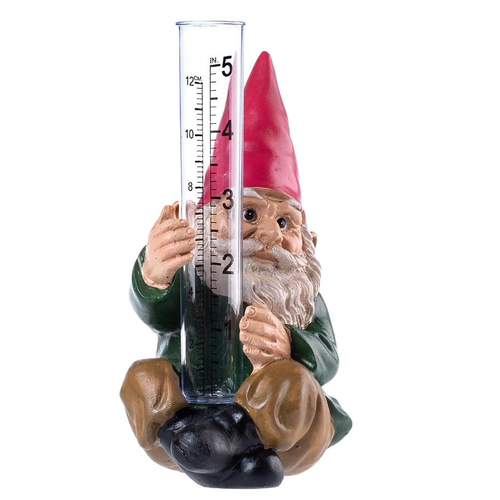 KADAX Deszczomierz miernik Opadu Deszczu Sumator Opadów Dekoracyjny Ogród Krasnal