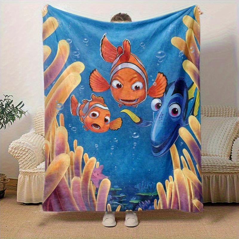 1pc,"Finding Nemo" Movie Poster Print Home Decor, Throw Blanket for Couch, Bed, Travel