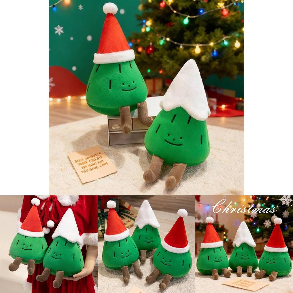 Festive Pine Tree Stuffed Animal With Soft Short Plush For Children