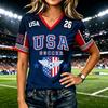 Women's Fashion Casual Letter Print Short Sleeve T-Shirt Top for Everyday Wear