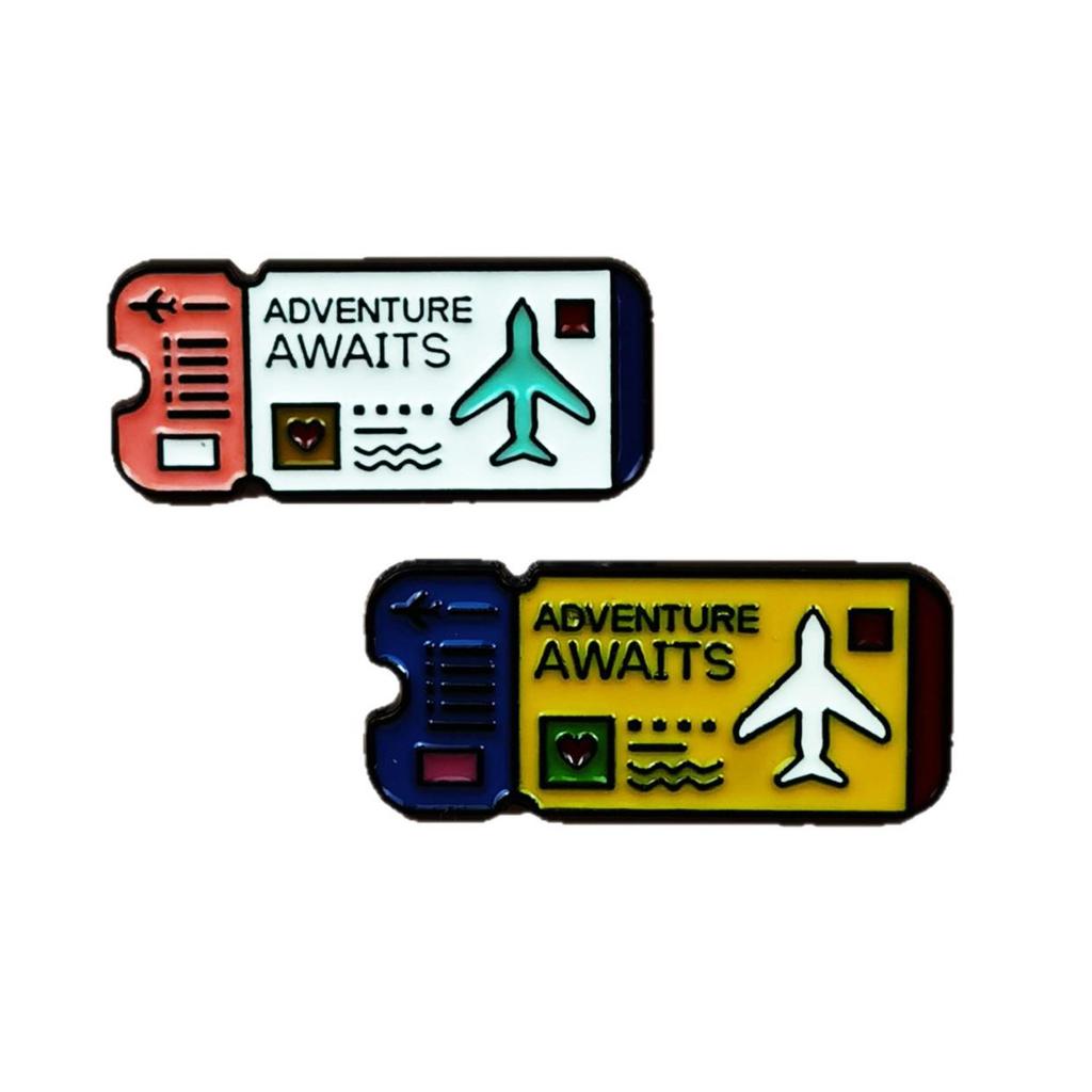 Creative Airplane Brooch: Cute Cartoon Plane Badge for Backpack Decoration