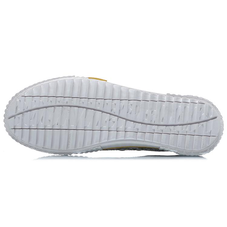 Disney x Li Ning Breathable Slip Resistant Cushioning Low top Skateboard Shoes Unisex Gray White AGCR177-3