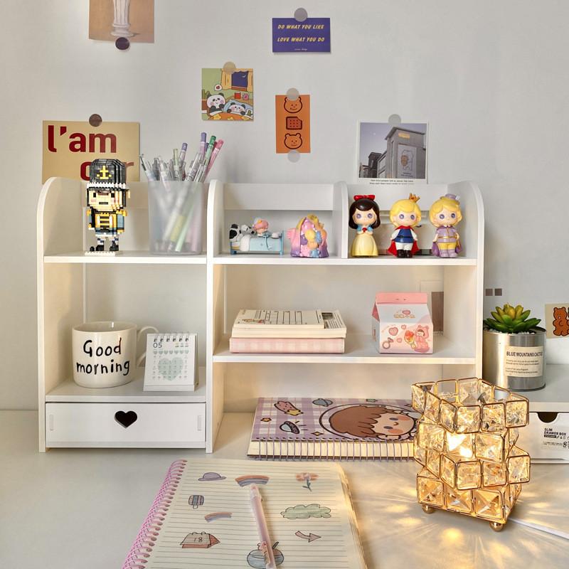 Minimalistisches Schreibtischregal mit Schublade für Schlafzimmer, Arbeitszimmer und Arbeitsplatz
