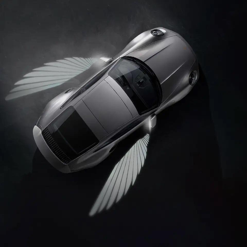 Evrensel Modifiye LED Dikiz Aynası Melek Kanadı Karşılama Işığı Mercedes Benz BMW Porsche Volkswagen Honda Toyota için Uygundur