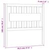 Headboard 95.5 X 4 X 100 Cm Solid Pine Wood