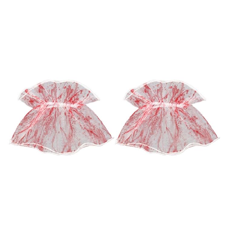 

Punk Bride Gloves For Women Halloween Outfit Day of the Dead Punk Wrist Cuffs For Costume Parties And Photo Styling 1 білий