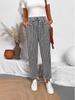 2026 Spring/Summer Women's Striped Elastic Waist Casual Pants