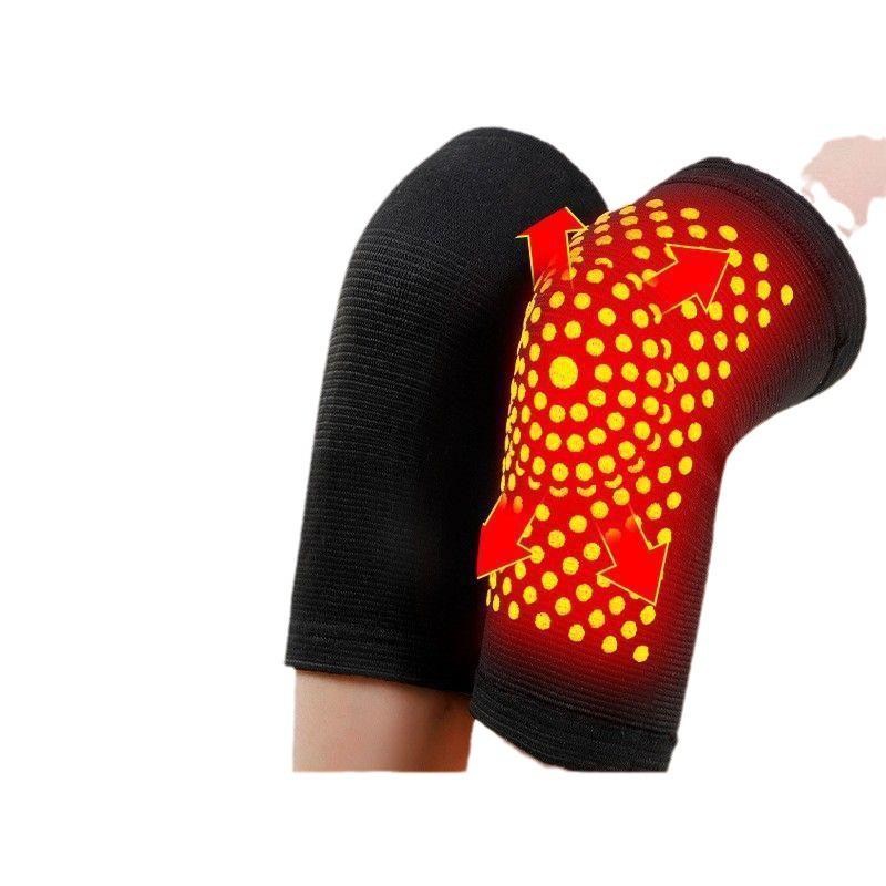 Mugwort Self-Heating Knee Pads for Men & Women - Warm, Non-Slip, Pure Cotton, Thin, Cold Protection for Air-Conditioned Rooms