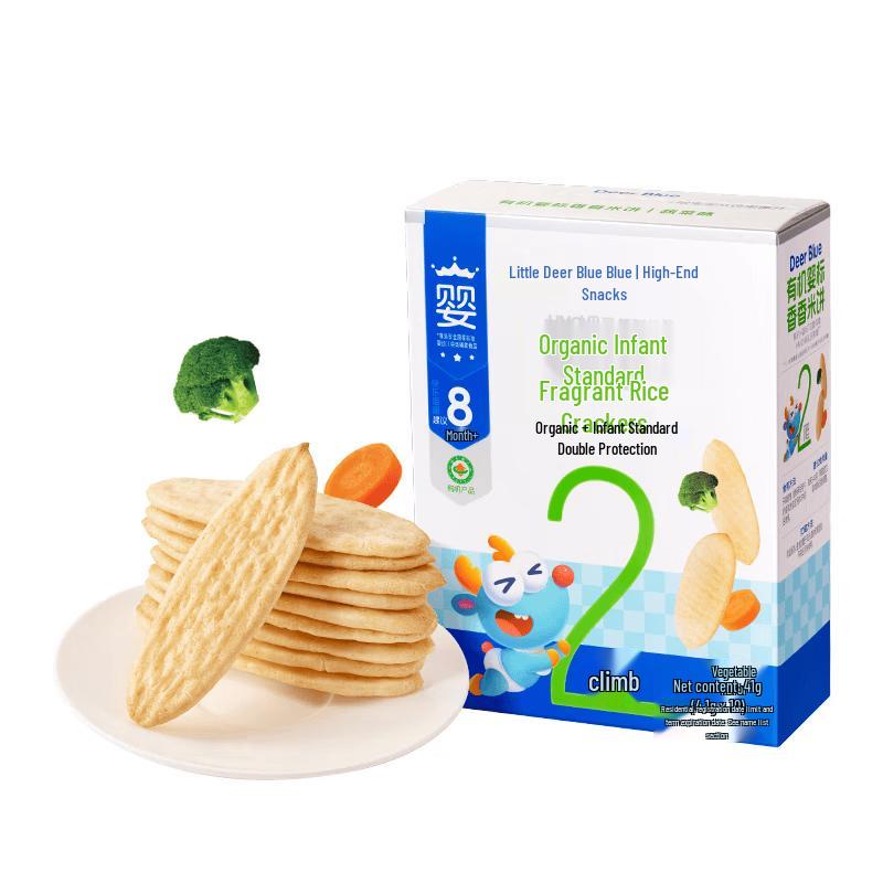 Little Deer Lanlan Organic Baby Rice Crackers