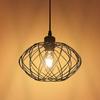 Pendant Lamp - NETTLIFE - E27 - Black - Metal - Diam.25cm Height18cm