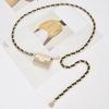 Xiaoxiang Style Waist Chain Accessories Belt Diamond Decoration Waist Bag Dress Leather Chain Belt Women's Decoration Fashion Trend