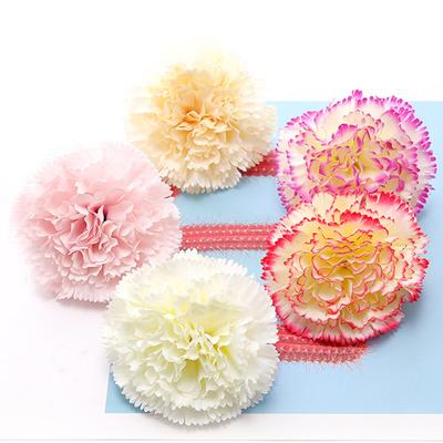 10 szt. Sztuczne goździki Ręcznie robione kwiaty ze sztucznego jedwabiu Sztuczne kwitnące goździki do rękodzieła DIY Dekoracje na ślub, baby shower