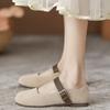 Fashion 2025 Spring And Autumn New Women Flats Round Toe Shallow Slip On Ladies Casual Ballet Shoes Soft Leather Eelgant Dress Shoes