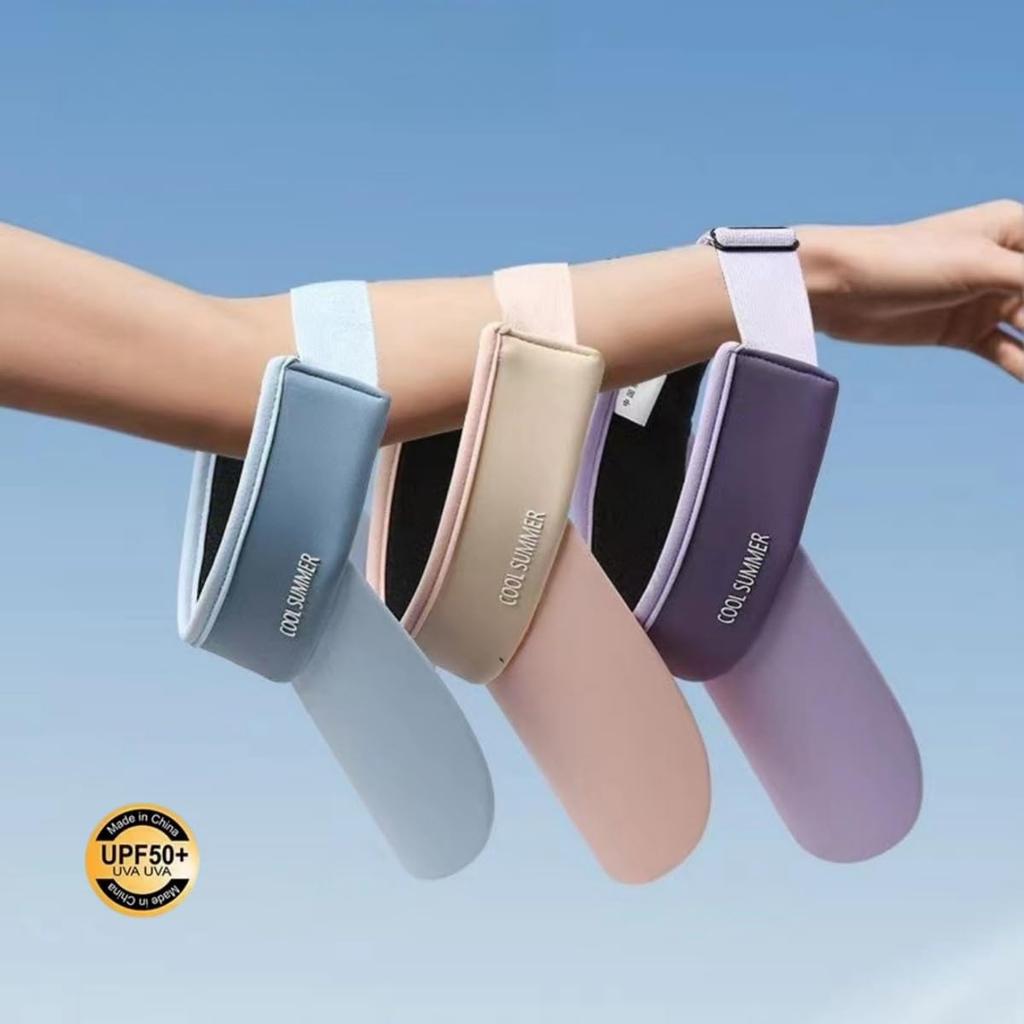 Sun Visor for UV Protection Wide UV Elastic for [Qzkouma] Women, Hat, Cap, Brim, Protection, Cord, Lightweight, Children, PIKD-016 (black)