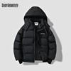 Men's Solid Hooded Padded Jacket