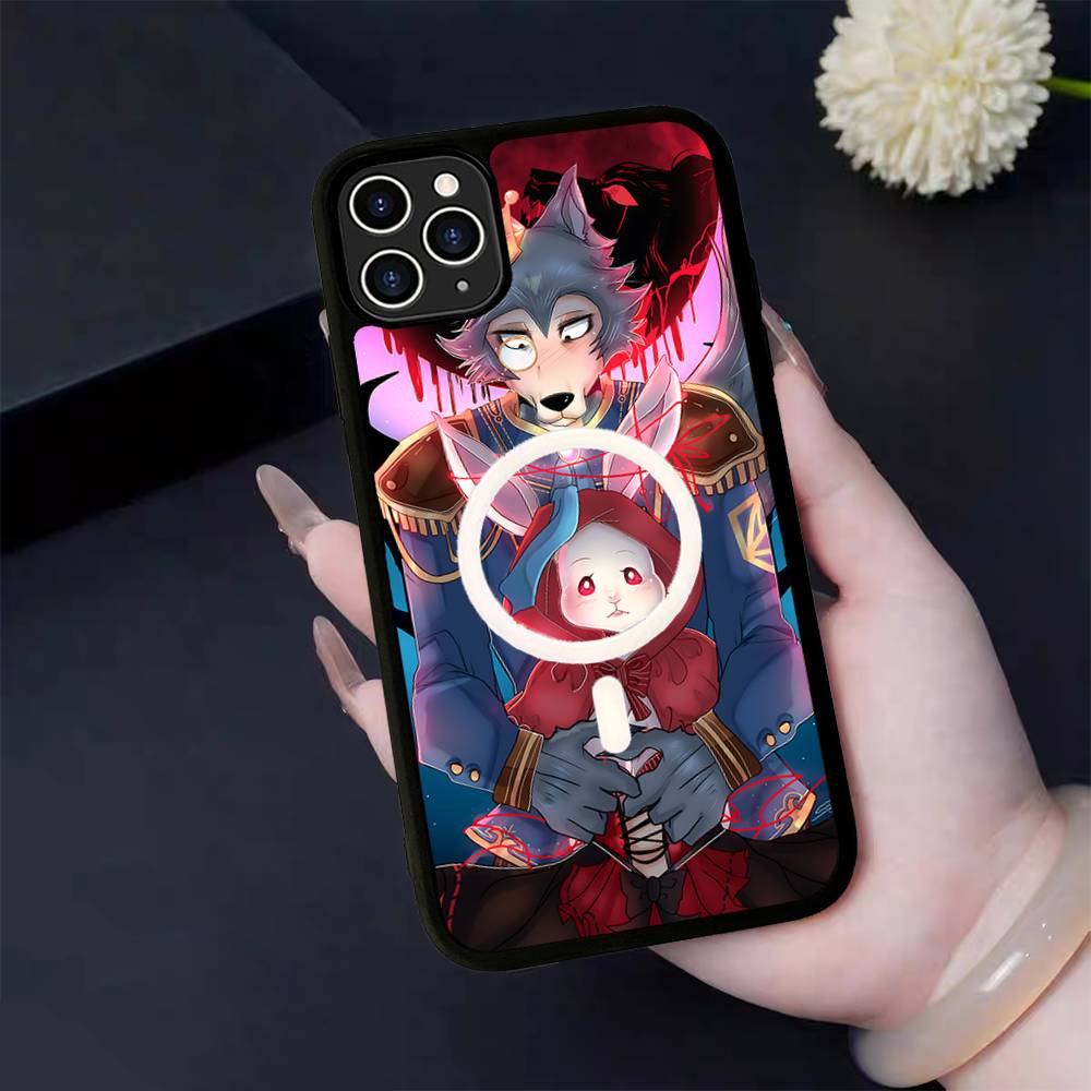 Classic Japanese Anime B-Beastars Phone Case For IPhone 13 14 15 11 12 16 17 Pro Max Plus For Magsafe Magnetic Shell