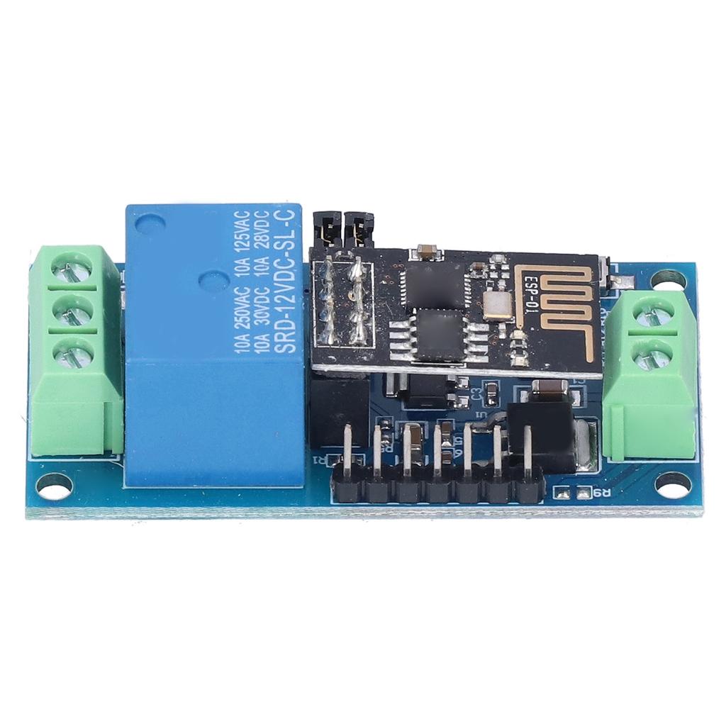 1-veis relémodul 2 arbeidsmoduser ESP‑01 WiFi-relémoduler for smarthjemtelefon