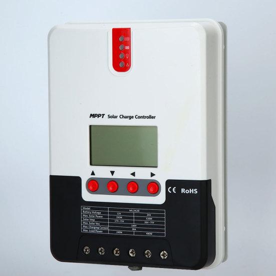

MPPT 12 В/24 В 20 А для дома на колесах, контроллер заряда солнечной батареи, регулятор ЖК-дисплея