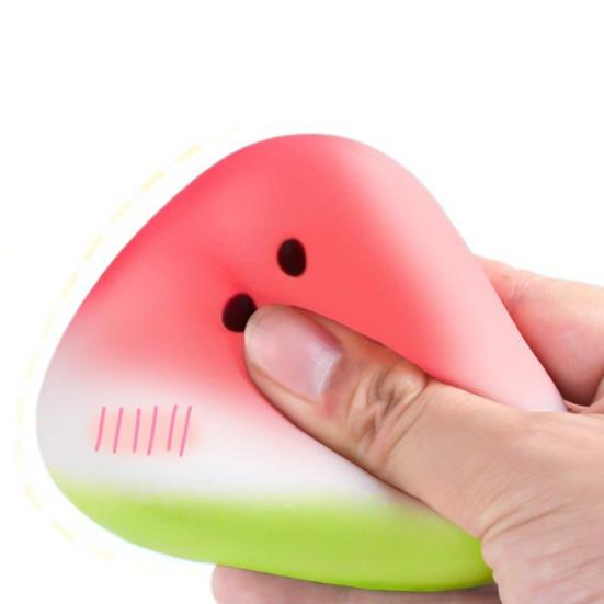 Watermelon Piece Squeeze Toy Stress Relief Fruit Pinch Sensory Toy